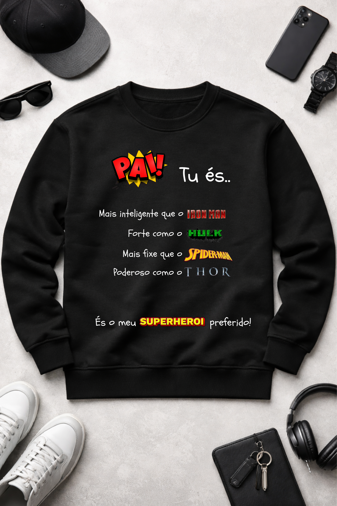 Tshirt Pai Superheroi