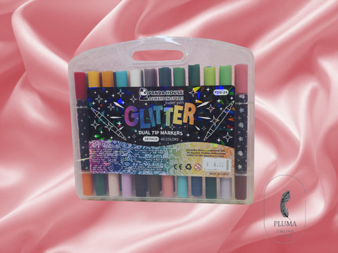 Canetas de Colorir com Glitter 48cores