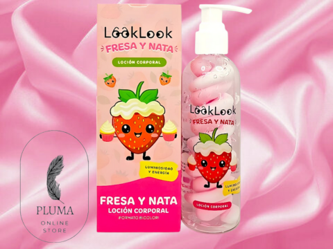 Loção Corporal Morango e Nata – LookLook